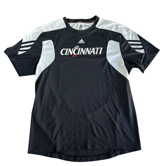 Cincinnati Bearcats Mens Large Adidas Scorch Team Warm Up Shirt Climalite Y2K - Picture 2 of 11